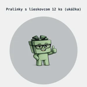 Pralinky s lieskovcom 12 ks (ukážka)