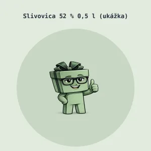 Slivovica 52 % 0,5 l (ukážka)
